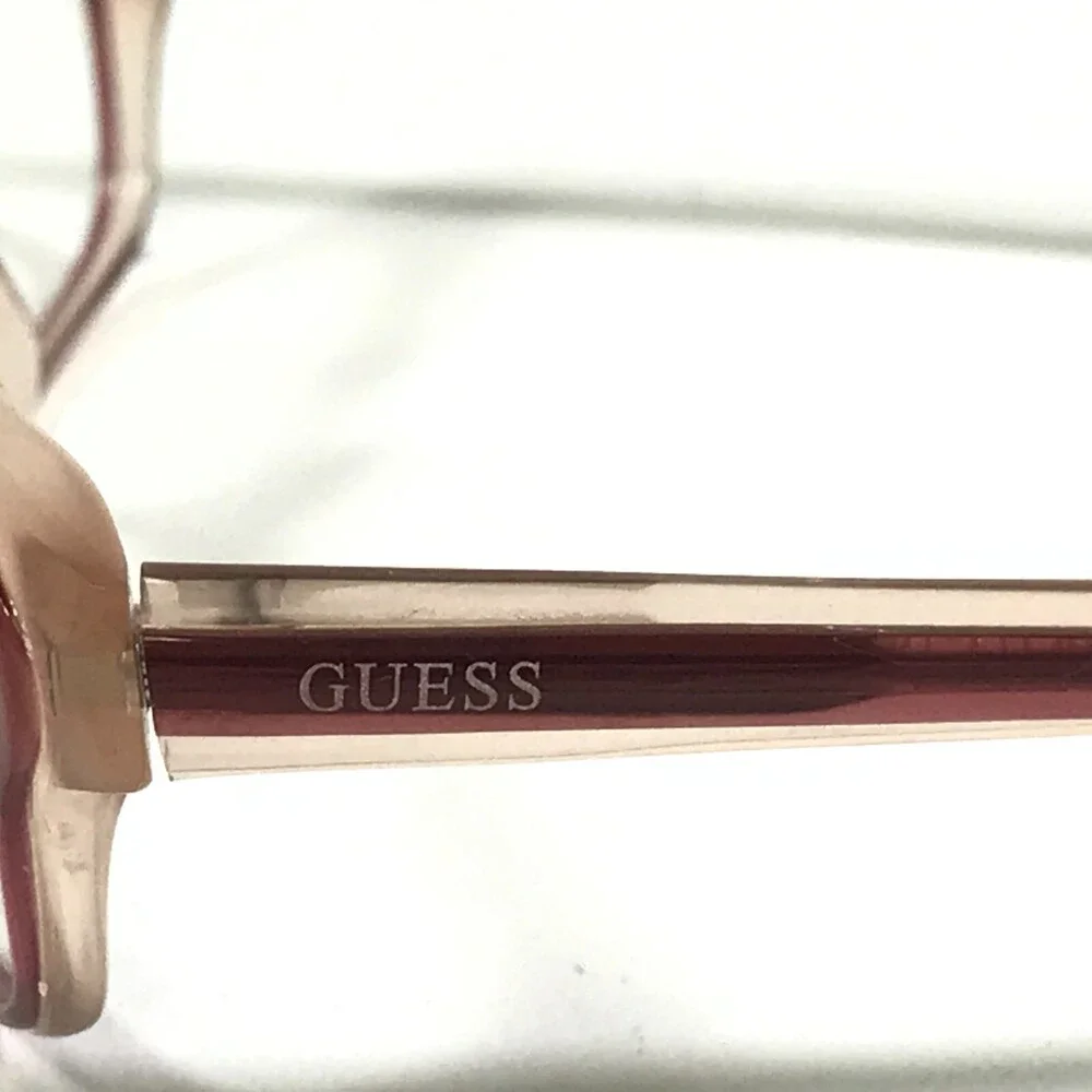 Guess Eyeglasses Frames GU1047 RO Pink Rectangular Full Rim 50-17-145